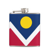 Vlag van Denver, Colorado Heupfles (Voorkant)