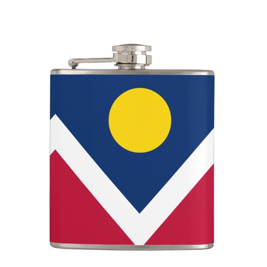 Vlag van Denver, Colorado Heupfles (Voorkant)