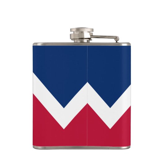 Vlag van Denver, Colorado Heupfles (Achterkant)