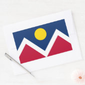 Vlag van Denver, Colorado Rechthoekige Sticker (Envelop)