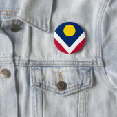 Vlag van Denver, Colorado Ronde Button 5,7 Cm (In situ)