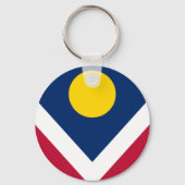 Vlag van Denver, Colorado Sleutelhanger (Voorkant)