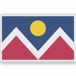 Vlag van Denver, Colorado Sticker