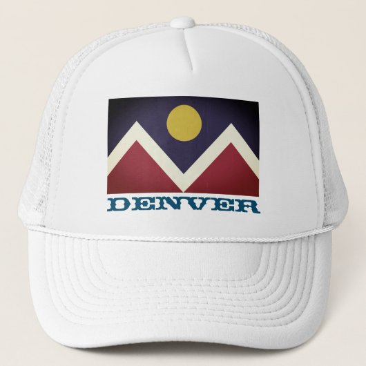 Vlag van Denver, Colorado Trucker Pet (Voorkant)