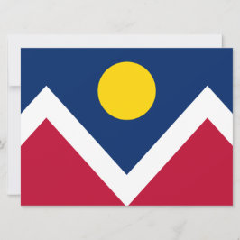 Vlag van Denver (Colorado, Verenigde Staten) Kaart