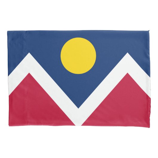 Vlag van Denver (Colorado, Verenigde Staten) Kussensloop (Voorkant-Links)