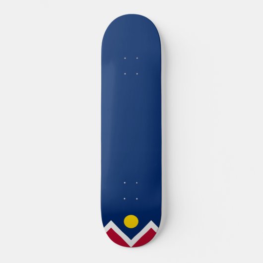Vlag van Denver (Colorado, Verenigde Staten) Persoonlijk Skateboard (Voorkant)