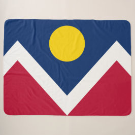 Vlag van Denver (Colorado, Verenigde Staten) Sherpa Deken