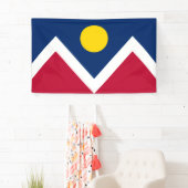 Vlag van Denver (Colorado, Verenigde Staten) Spandoek (Insitu)