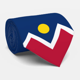 Vlag van Denver (Colorado, Verenigde Staten) Stropdas