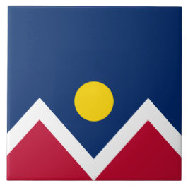 Vlag van Denver (Colorado, Verenigde Staten) Tegeltje