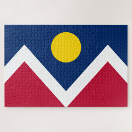 Vlag van Denver (Colorado, VS) Legpuzzel