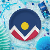 Vlag van Denver (Colorado, VS) Papieren Bordje (Feest)