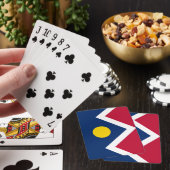 Vlag van Denver (Colorado, VS) Pokerkaarten (Insitu)