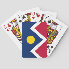 Vlag van Denver (Colorado, VS) Pokerkaarten