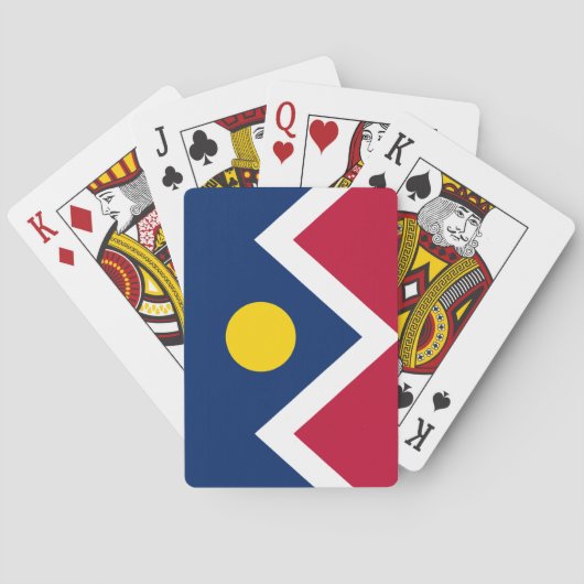 Vlag van Denver (Colorado, VS) Pokerkaarten (Achterkant)