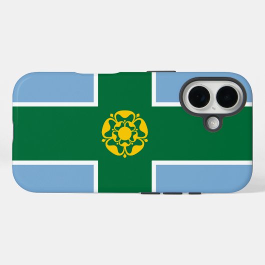 Vlag van Derbyshire Case-Mate iPhone Case (Achterkant (horizontaal))