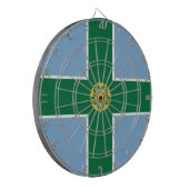 Vlag van Derbyshire (County of England, Verenigd K Dartbord (Voorkant Links)