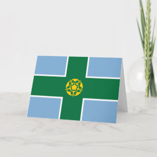 Vlag van Derbyshire (County of England, Verenigd K Kaart
