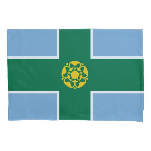 Vlag van Derbyshire (County of England, Verenigd K Kussensloop (Voorkant-Links)