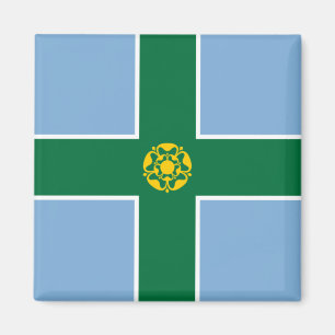 Vlag van Derbyshire (County of England, Verenigd K Magneet