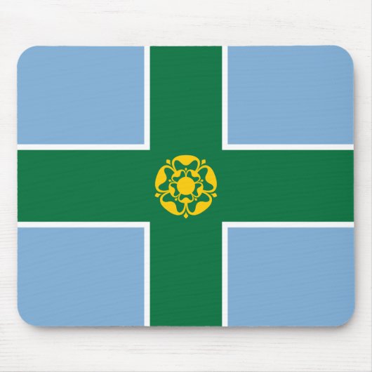 Vlag van Derbyshire (County of England, Verenigd K Muismat (Voorkant)