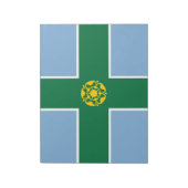Vlag van Derbyshire (County of England, Verenigd K Notitieblok (Linkerzijde)