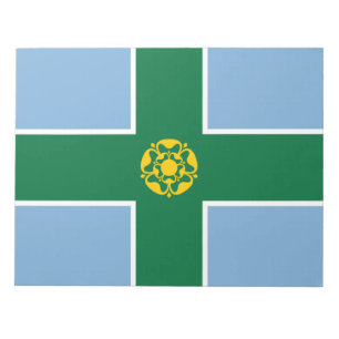 Vlag van Derbyshire (County of England, Verenigd K Notitieblok