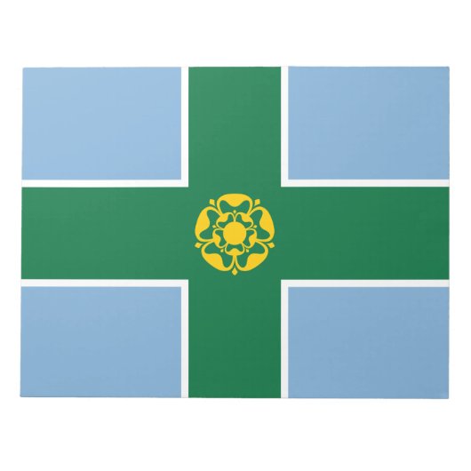 Vlag van Derbyshire (County of England, Verenigd K Notitieblok (Voorkant)