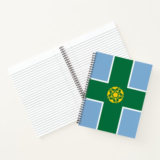 Vlag van Derbyshire (County of England, Verenigd K Notitieboek (Binnen)