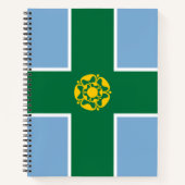 Vlag van Derbyshire (County of England, Verenigd K Notitieboek (Voorkant)