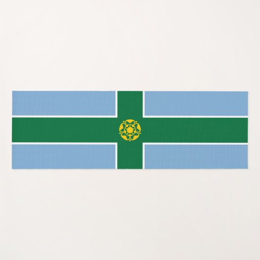 Vlag van Derbyshire (Engeland) Yogamat (Voorkant (horizontaal))