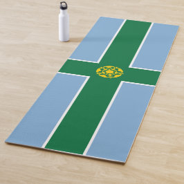 Vlag van Derbyshire (Engeland) Yogamat