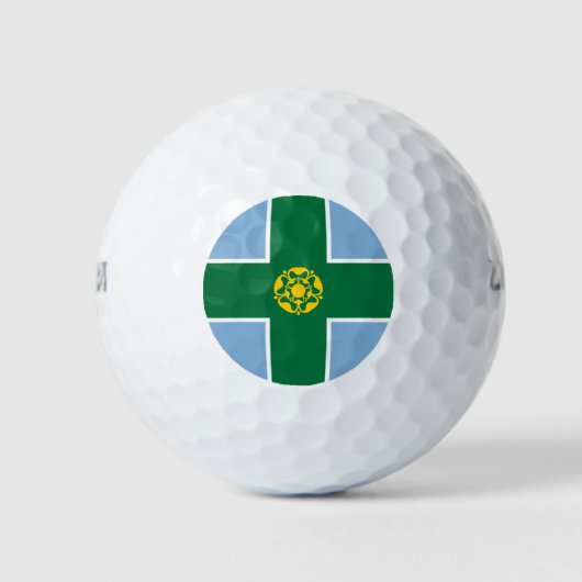 Vlag van Derbyshire Golfballen (Voorkant)