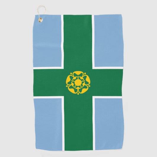 Vlag van Derbyshire  Golfhanddoek (Voorkant)