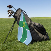 Vlag van Derbyshire  Golfhanddoek (Groen)