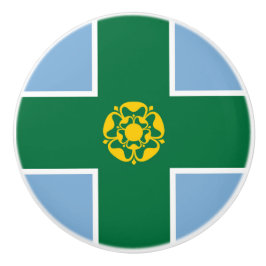 Vlag van Derbyshire (Graafschap van Engeland, VK) Keramische Knop