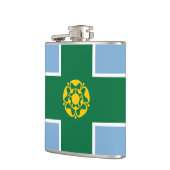 Vlag van Derbyshire Hip Flask Heupfles (Links)