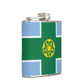 Vlag van Derbyshire Hip Flask Heupfles (Rechts)