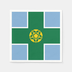 Vlag van Derbyshire Papieren servetten