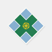 Vlag van Derbyshire Papieren servetten (Hoek)
