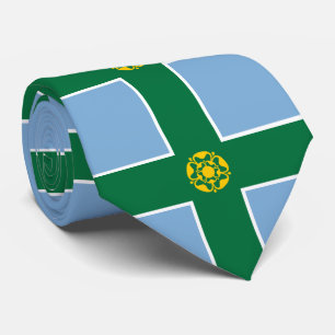 Vlag van Derbyshire Stropdas