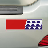 Vlag van Des Moines (Iowa City) Bumpersticker (Op auto)