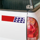Vlag van Des Moines (Iowa City) Bumpersticker (Op Truck)