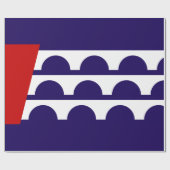 Vlag van Des Moines (Iowa City) Cadeaupapier (Vlak)