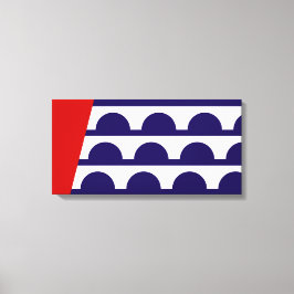 Vlag van Des Moines (Iowa City) Canvas Afdruk