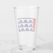 Vlag van Des Moines (Iowa City) Glas (Achterkant)