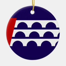 Vlag van Des Moines (Iowa City) Keramisch Ornament