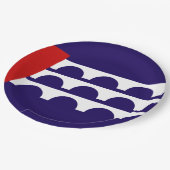 Vlag van Des Moines (Iowa City) Papieren Bordje (Gekanteld)