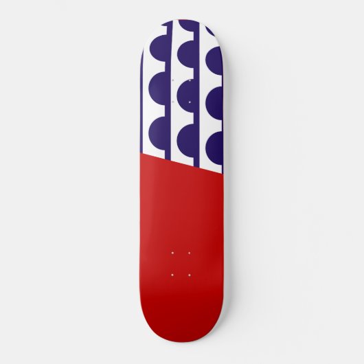 Vlag van Des Moines (Iowa City) Persoonlijk Skateboard (Voorkant)